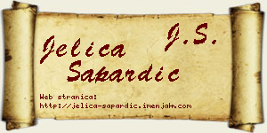 Jelica Sapardić vizit kartica